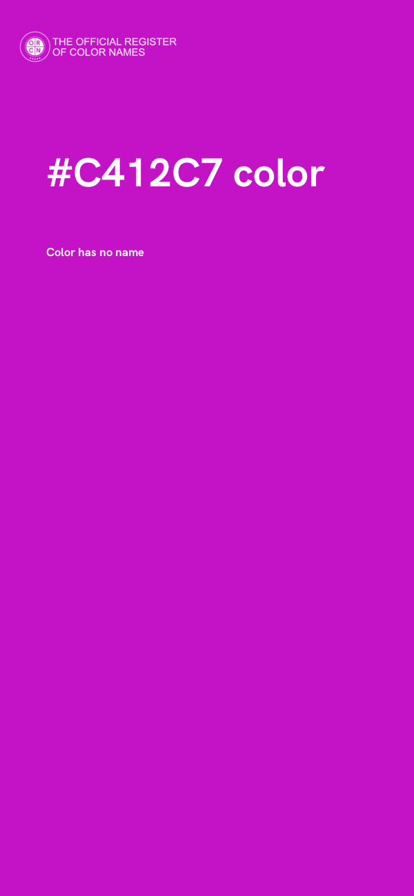 #C412C7 color image