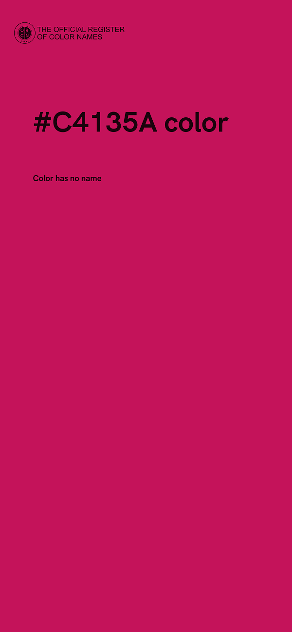 #C4135A color image
