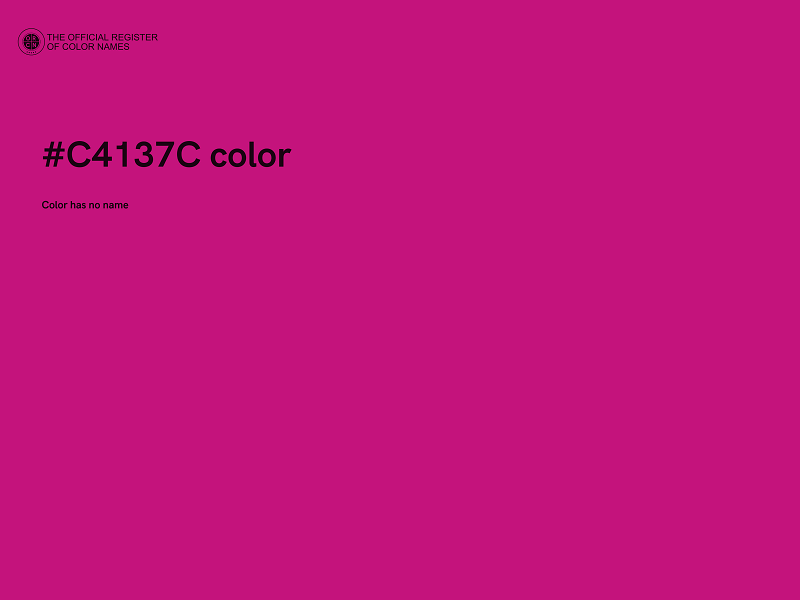 #C4137C color image