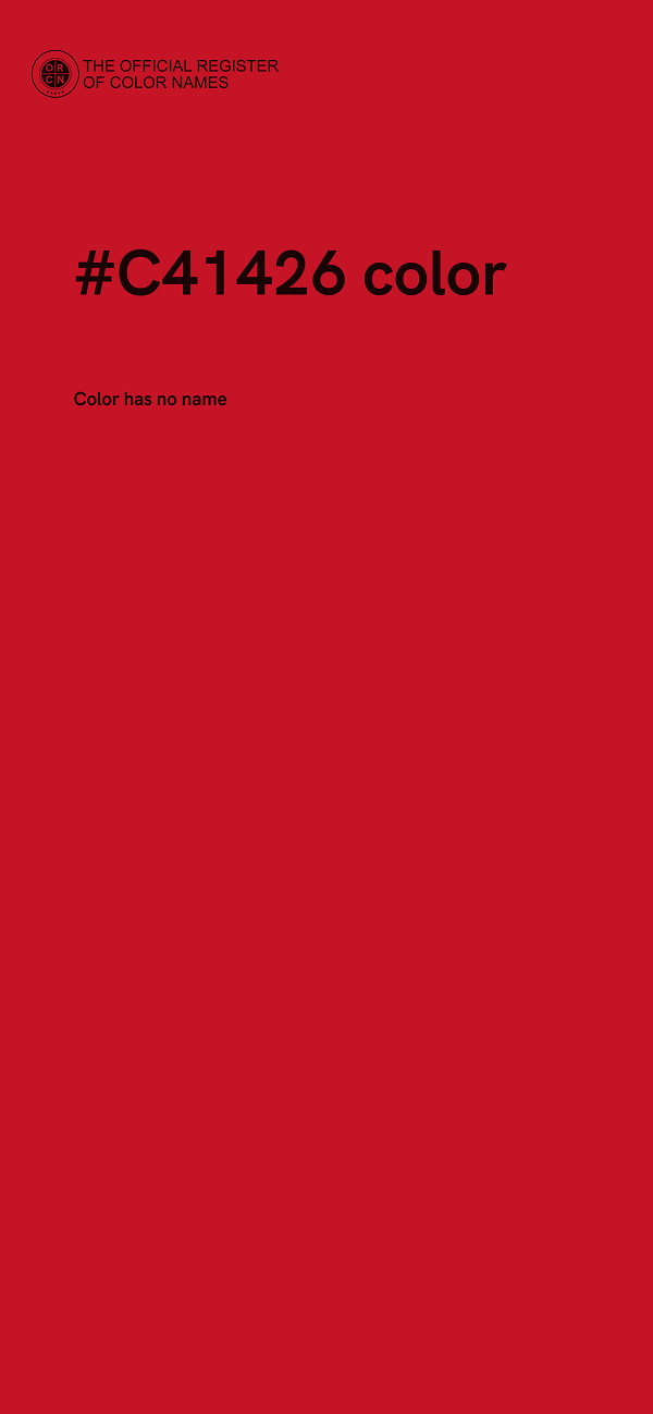 #C41426 color image