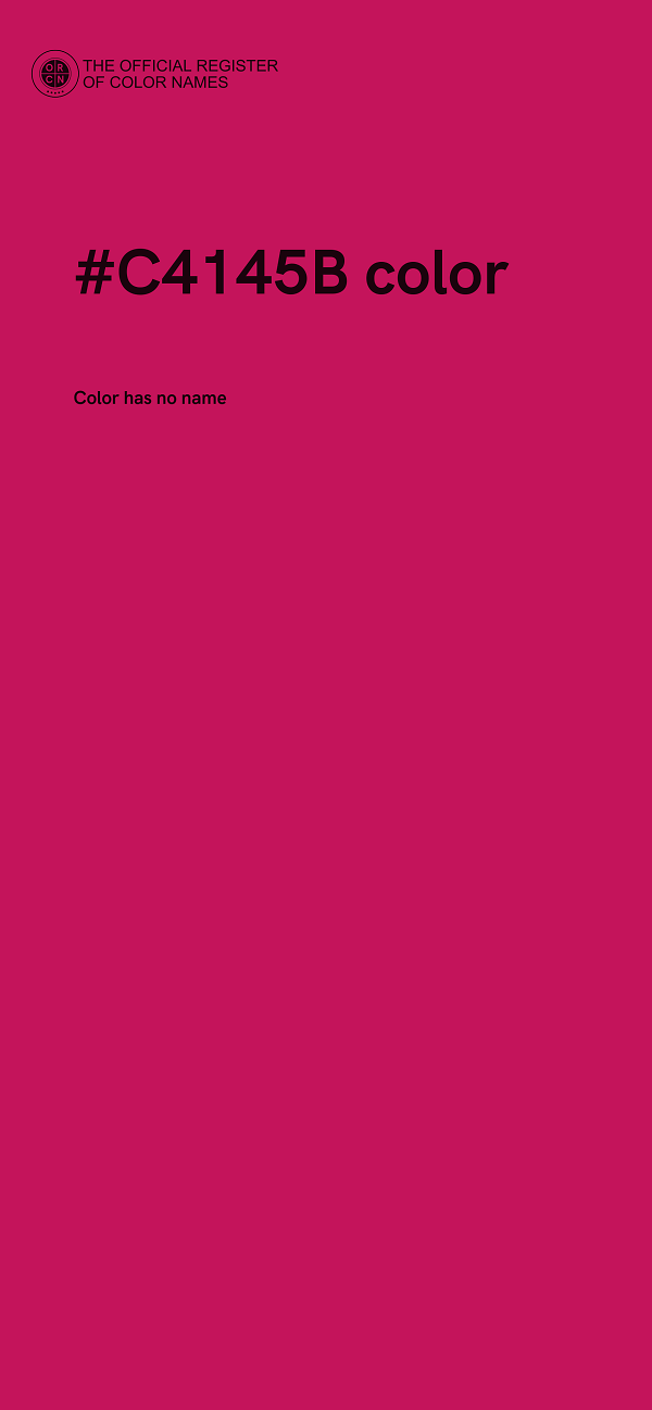 #C4145B color image