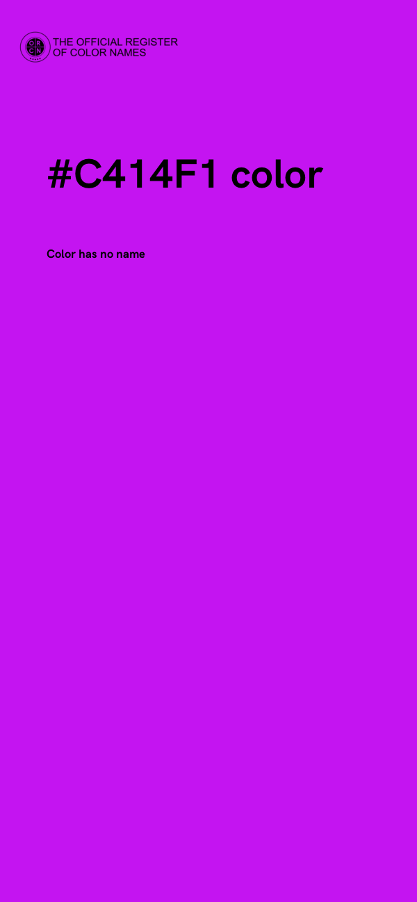#C414F1 color image