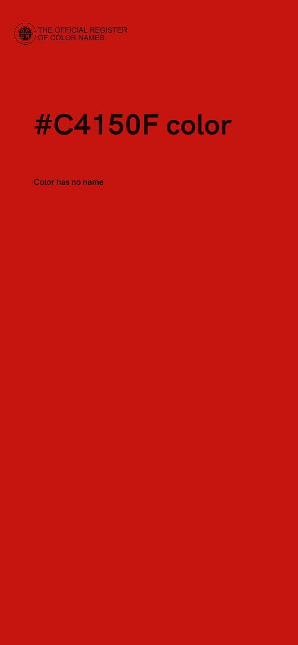 #C4150F color image