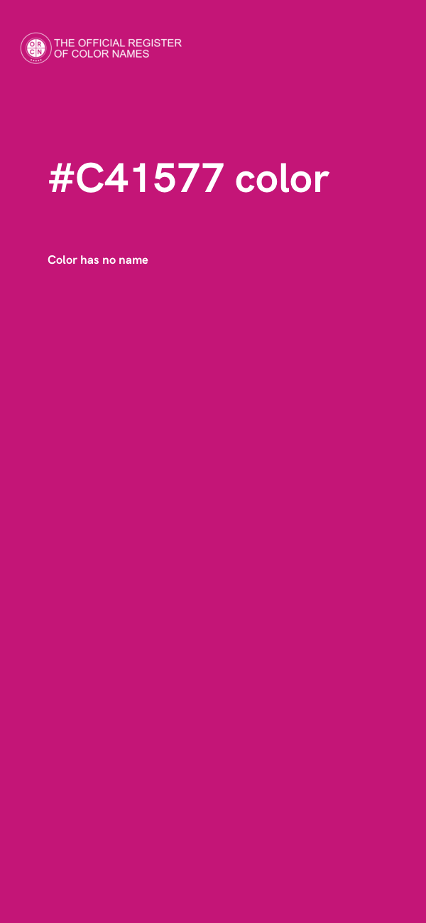 #C41577 color image