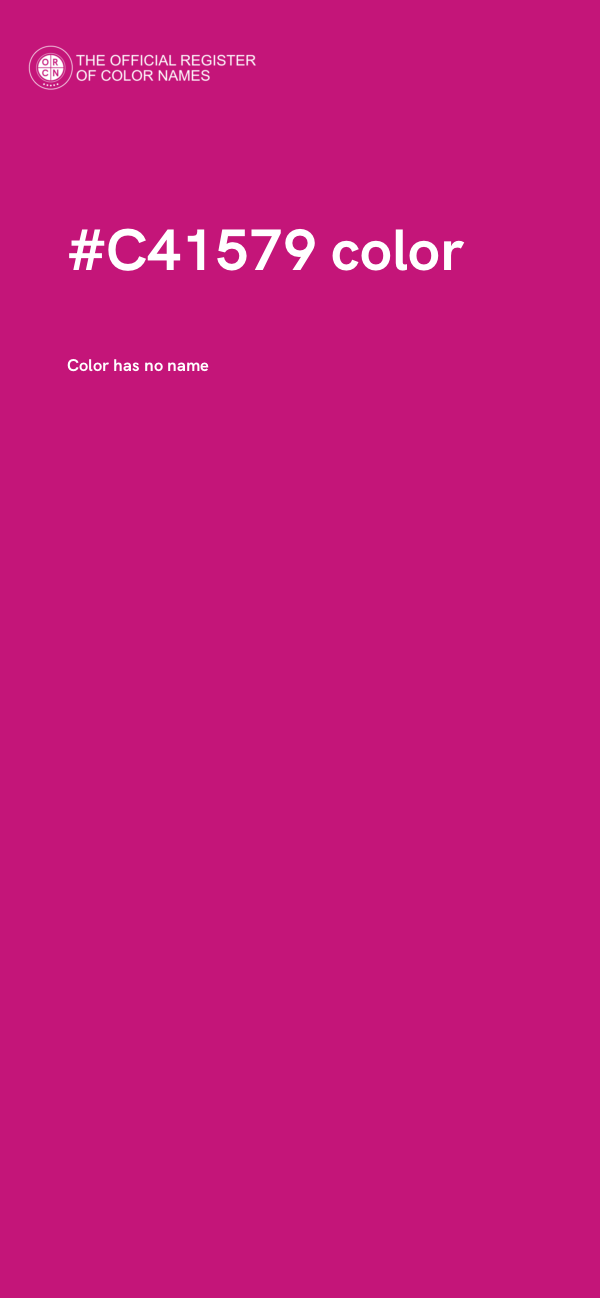 #C41579 color image