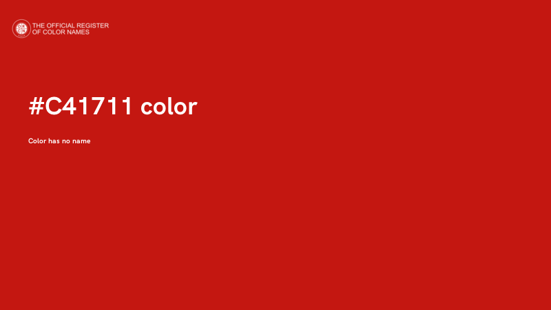 #C41711 color image