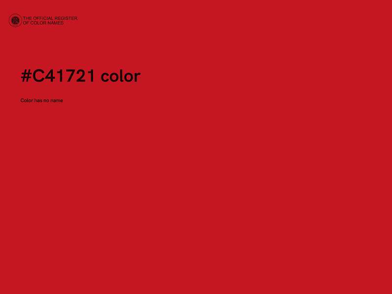 #C41721 color image