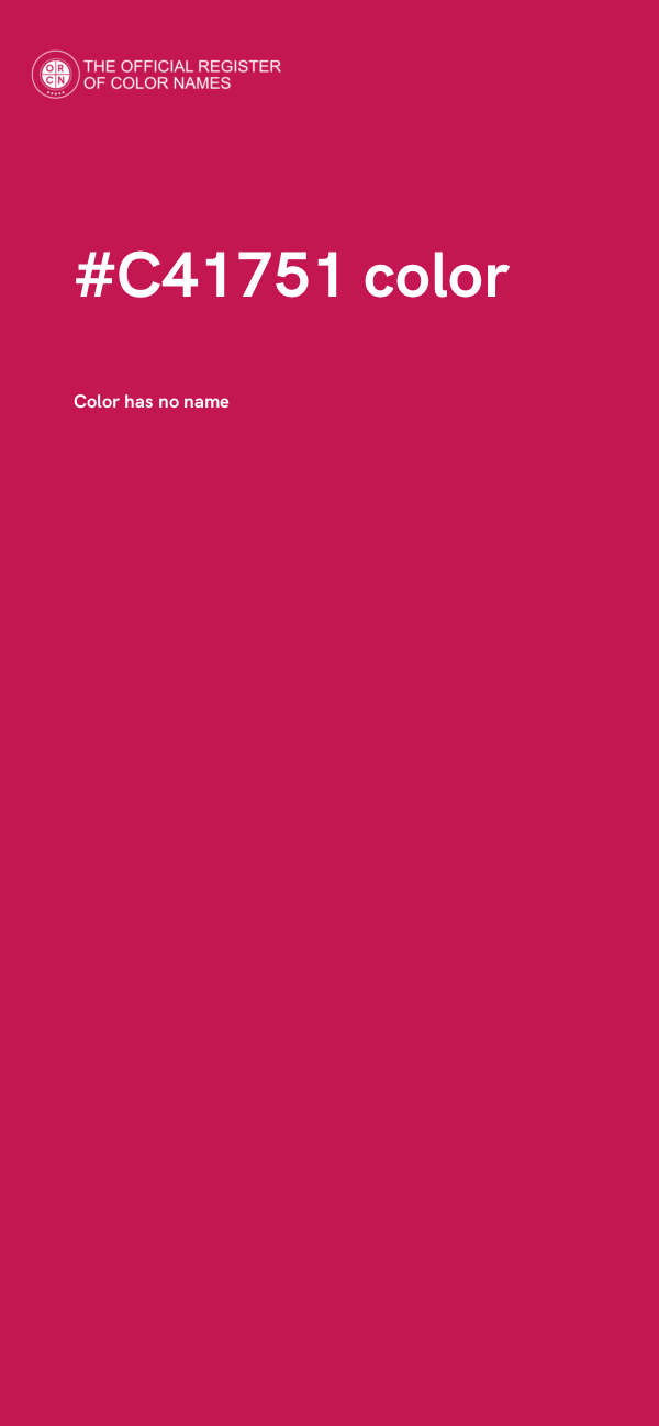 #C41751 color image