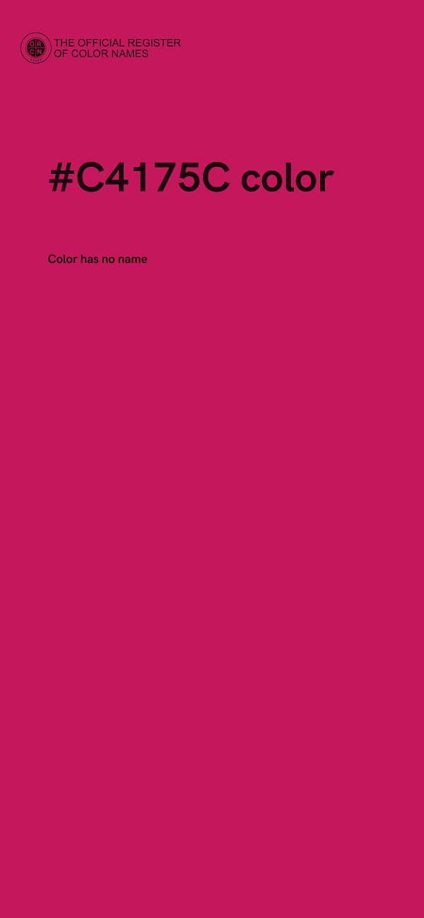 #C4175C color image