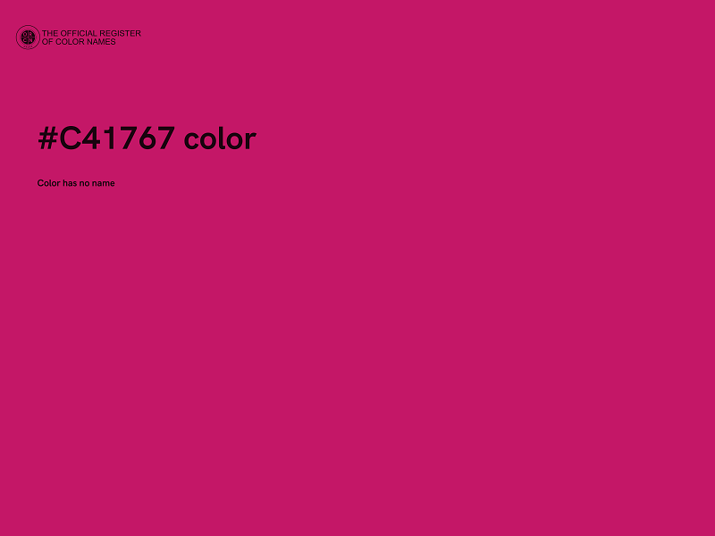 #C41767 color image