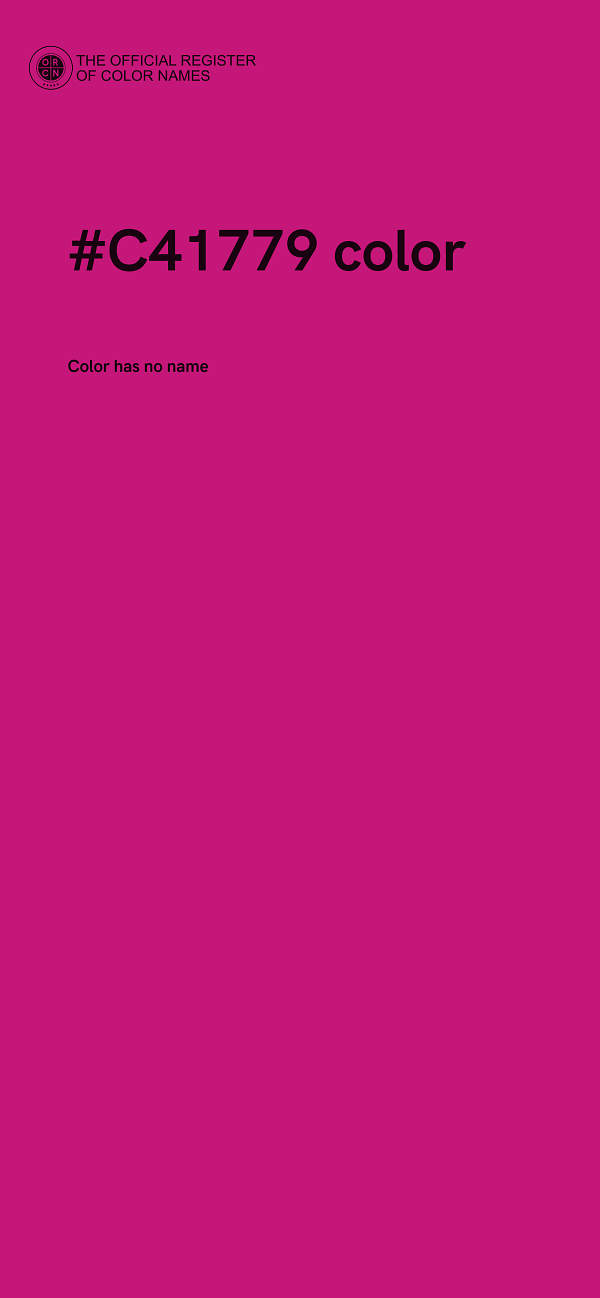 #C41779 color image