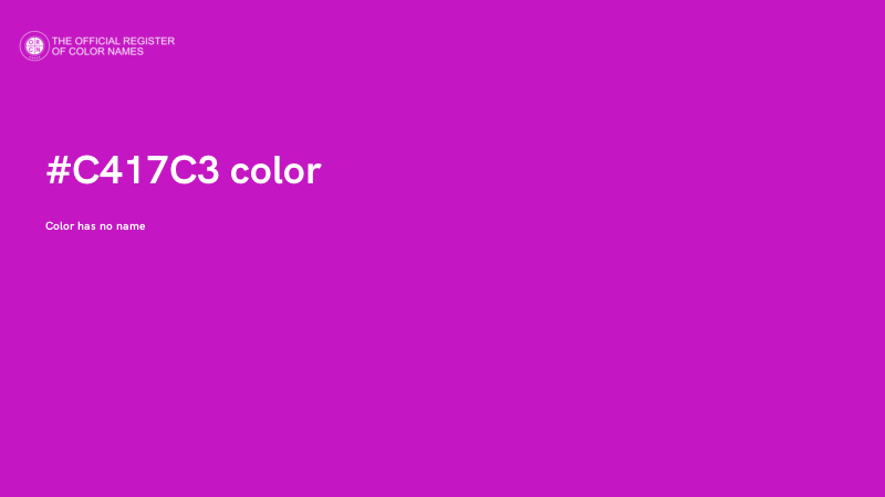 #C417C3 color image