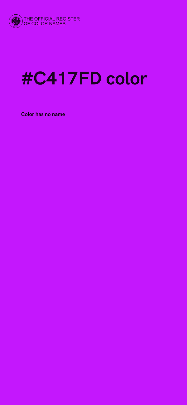 #C417FD color image