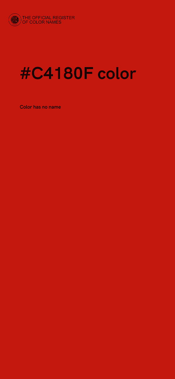 #C4180F color image