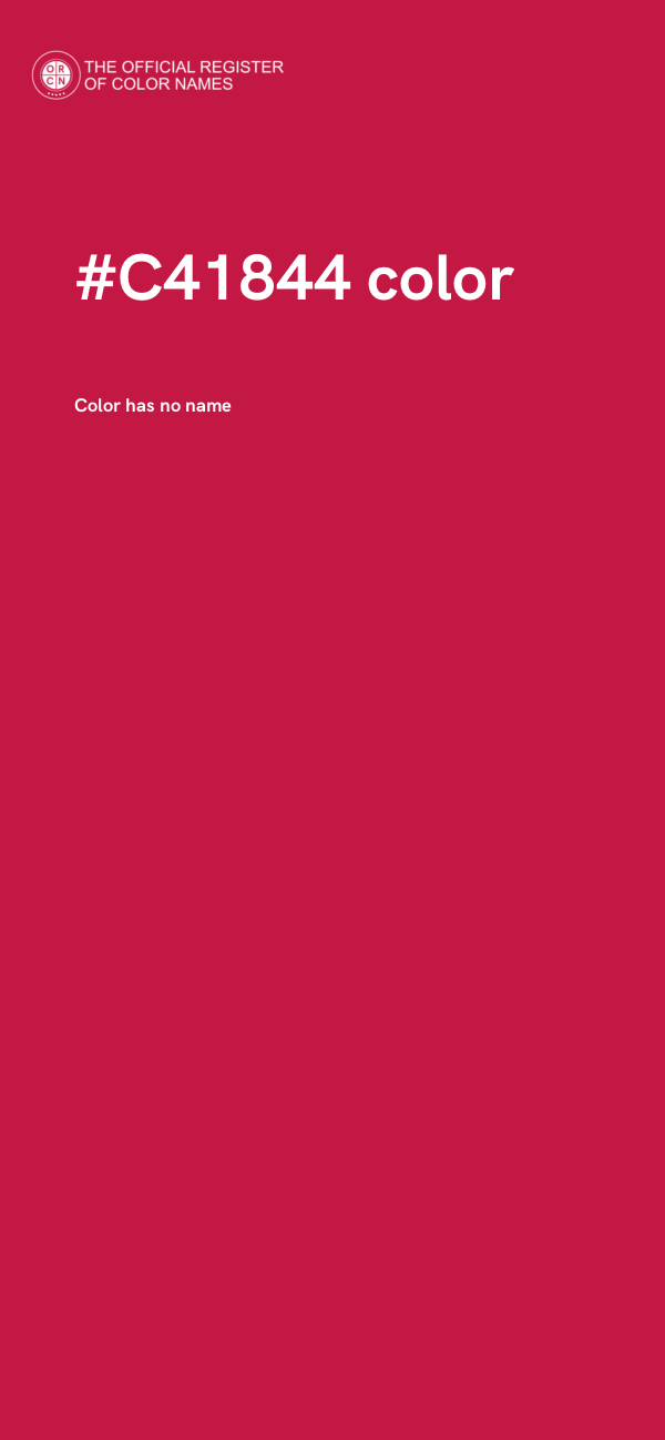 #C41844 color image
