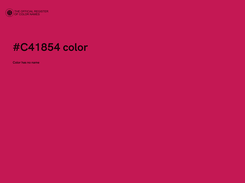 #C41854 color image
