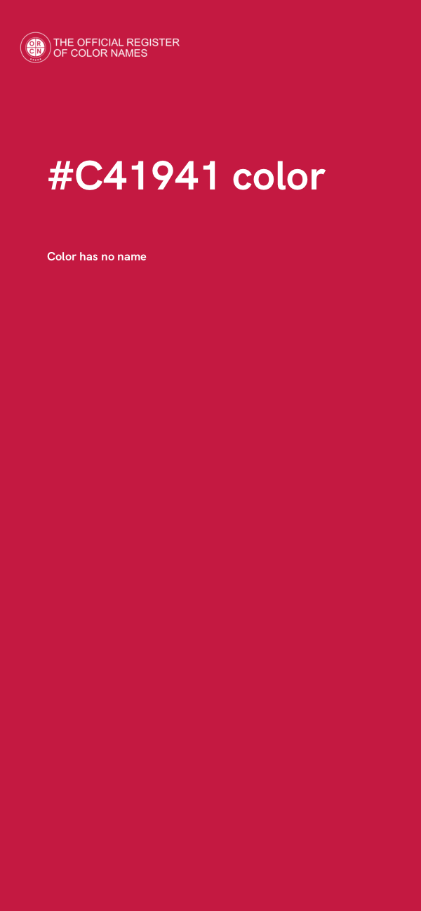 #C41941 color image