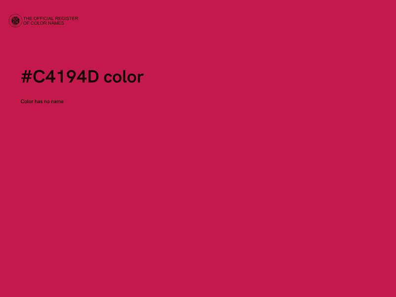 #C4194D color image