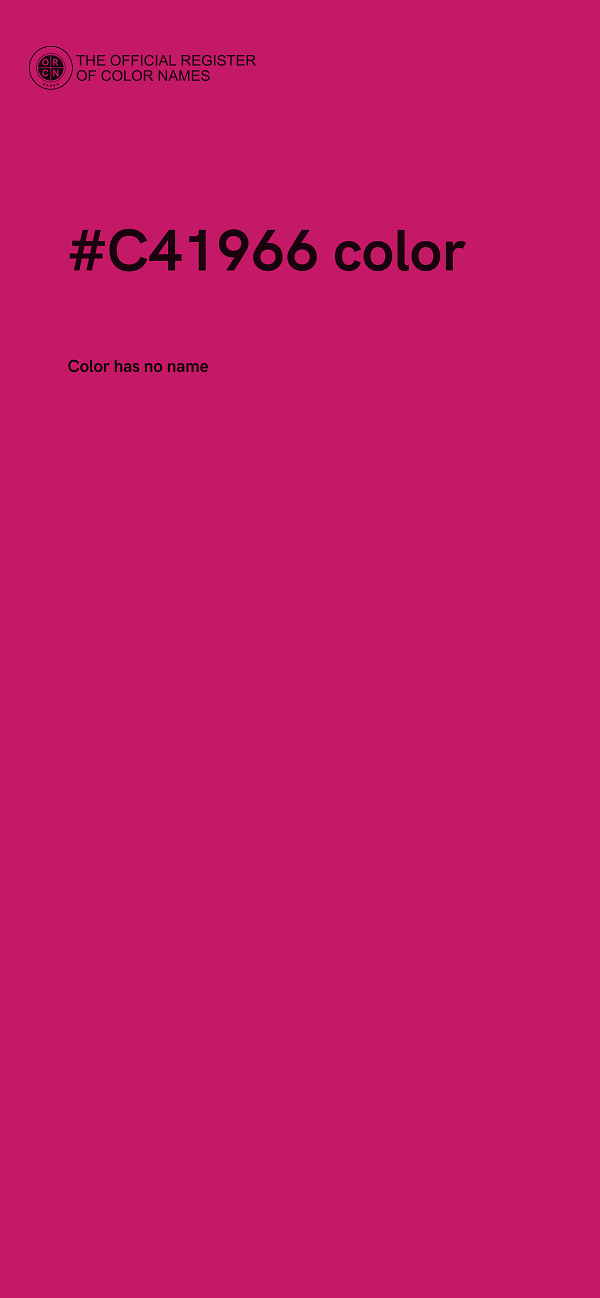 #C41966 color image
