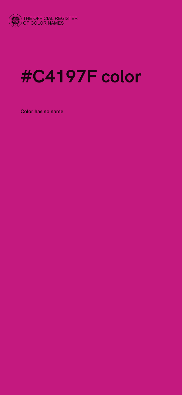 #C4197F color image