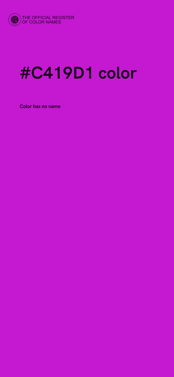 #C419D1 color image