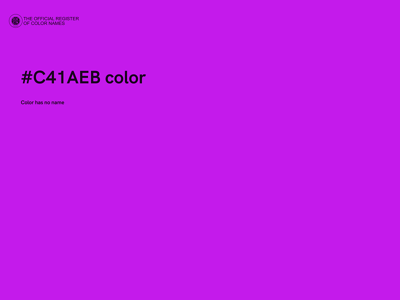 #C41AEB color image