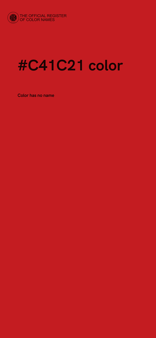 #C41C21 color image