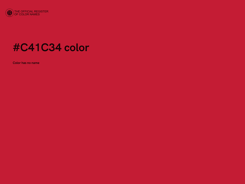 #C41C34 color image