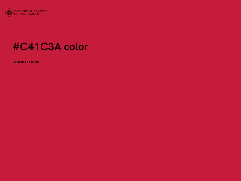 #C41C3A color image