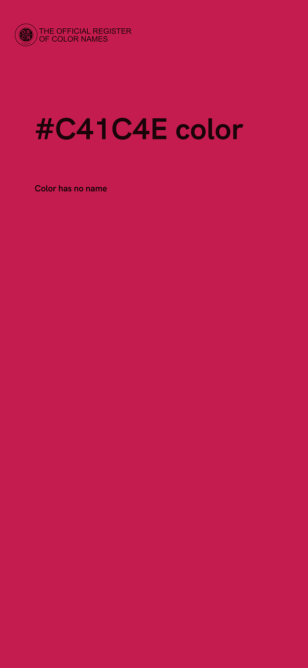 #C41C4E color image