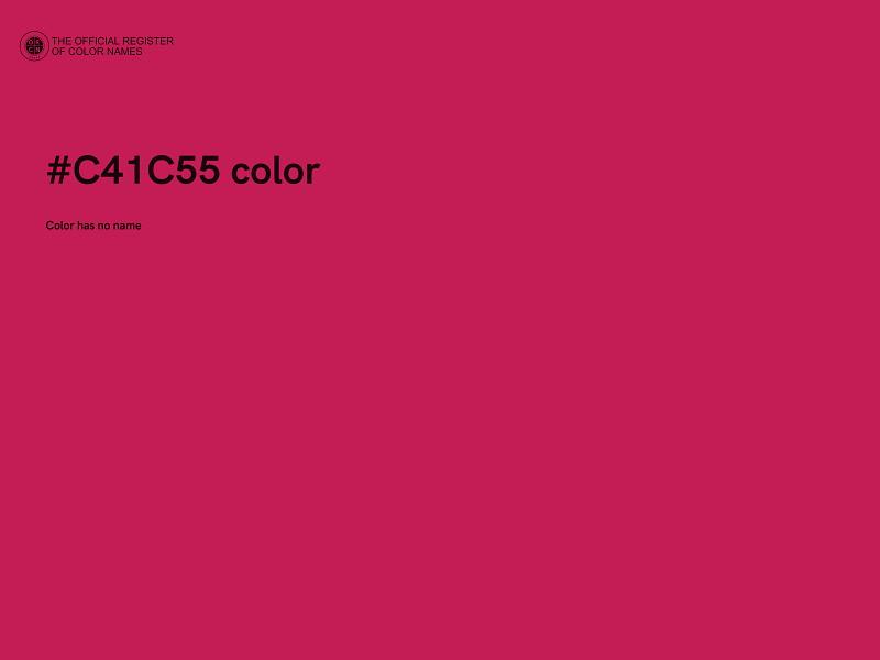 #C41C55 color image