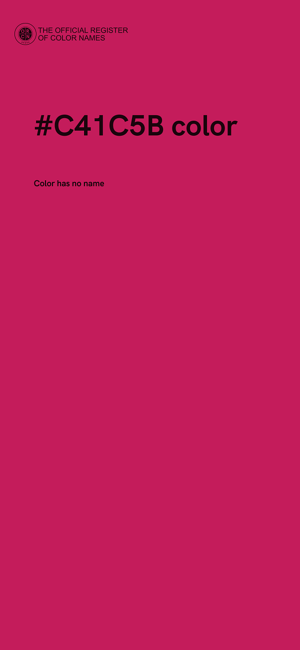 #C41C5B color image