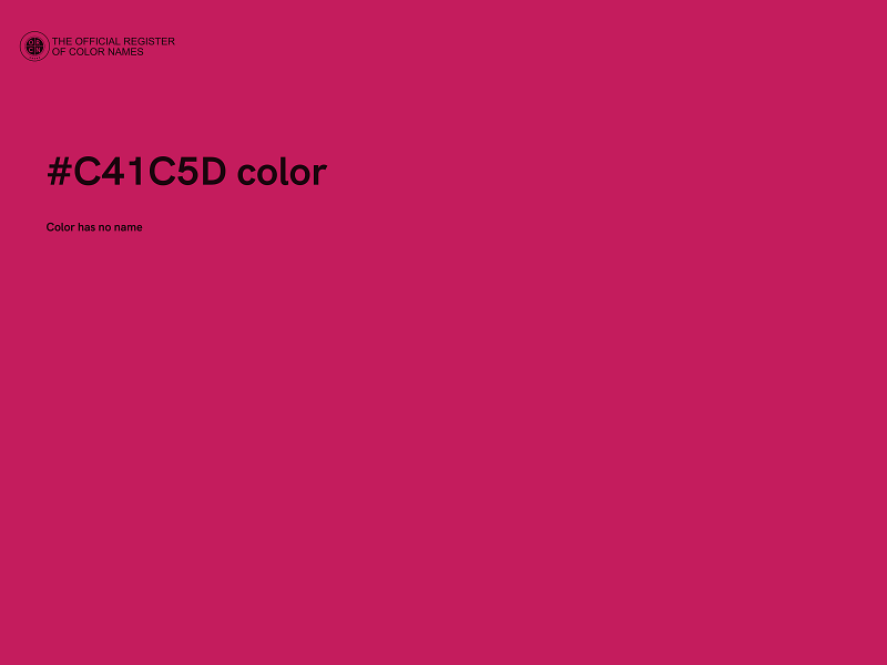 #C41C5D color image