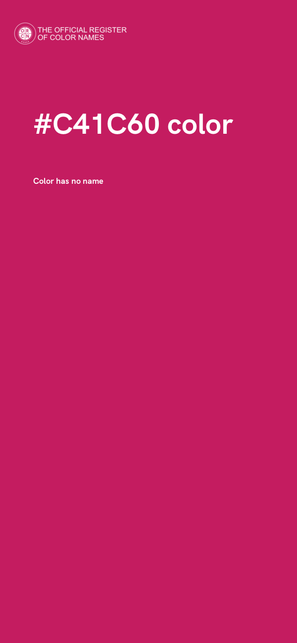 #C41C60 color image