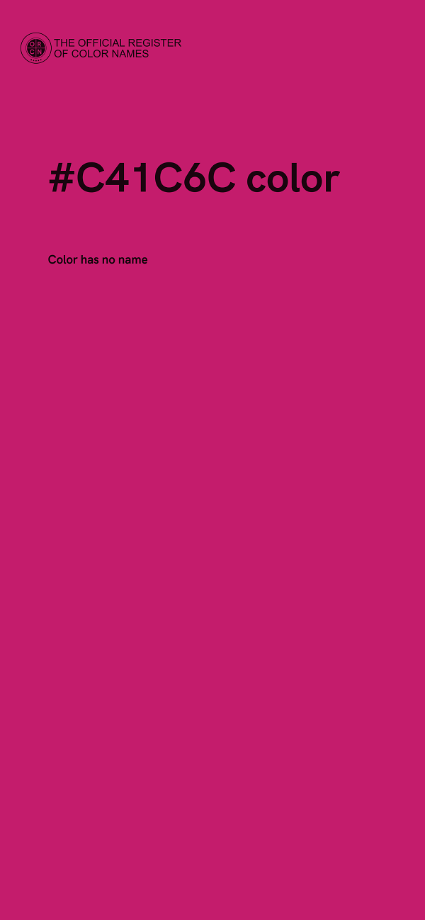 #C41C6C color image