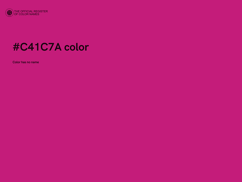 #C41C7A color image
