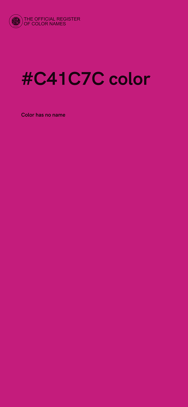 #C41C7C color image