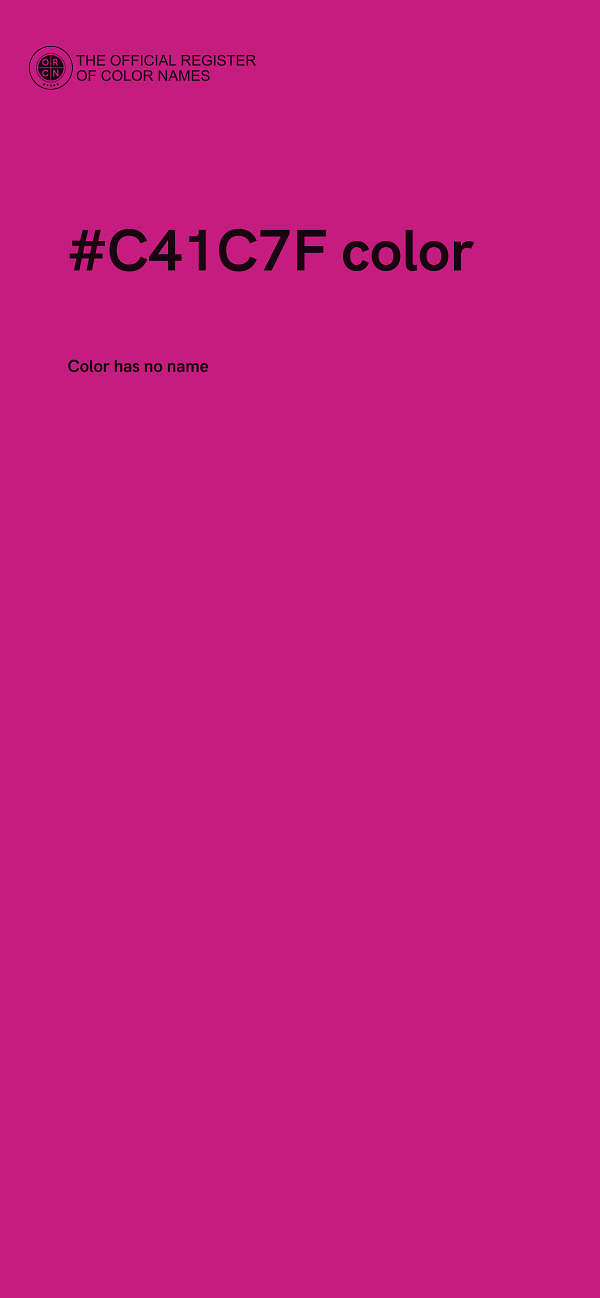#C41C7F color image
