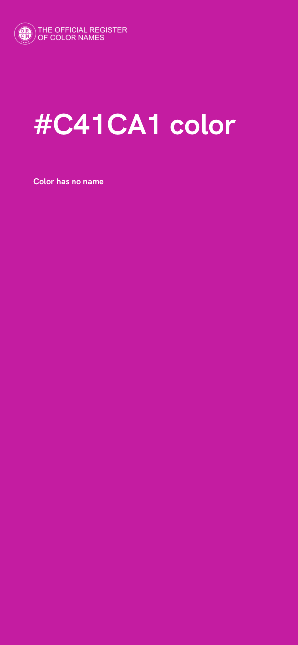 #C41CA1 color image