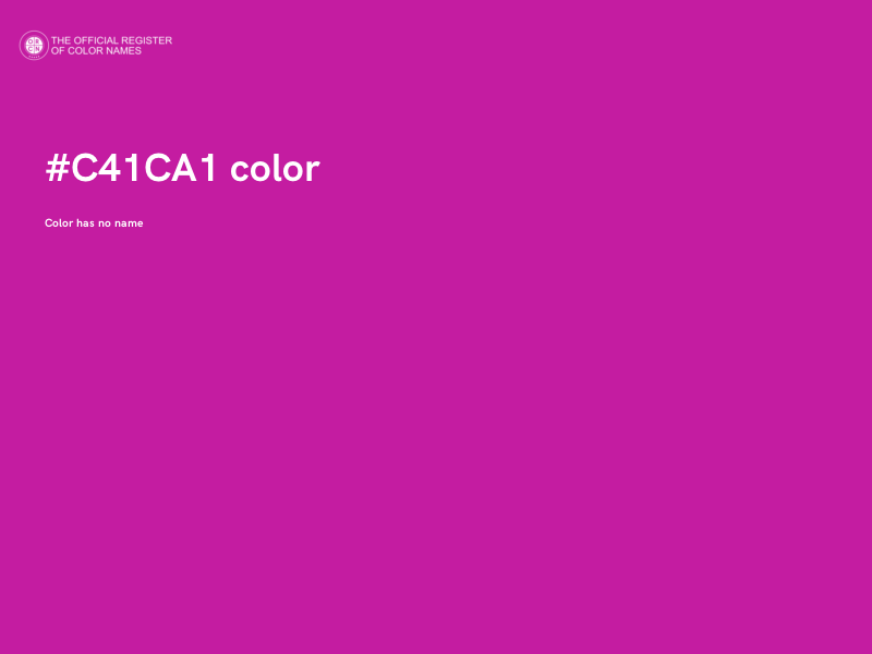 #C41CA1 color image