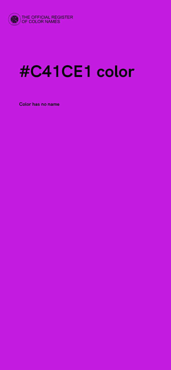 #C41CE1 color image