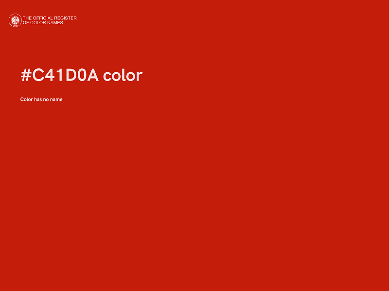 #C41D0A color image