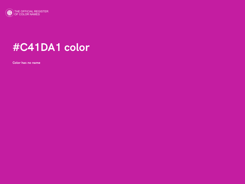 #C41DA1 color image