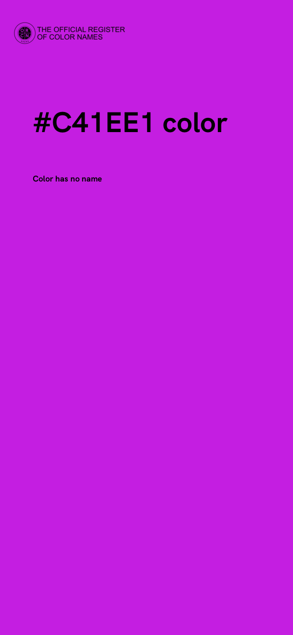 #C41EE1 color image