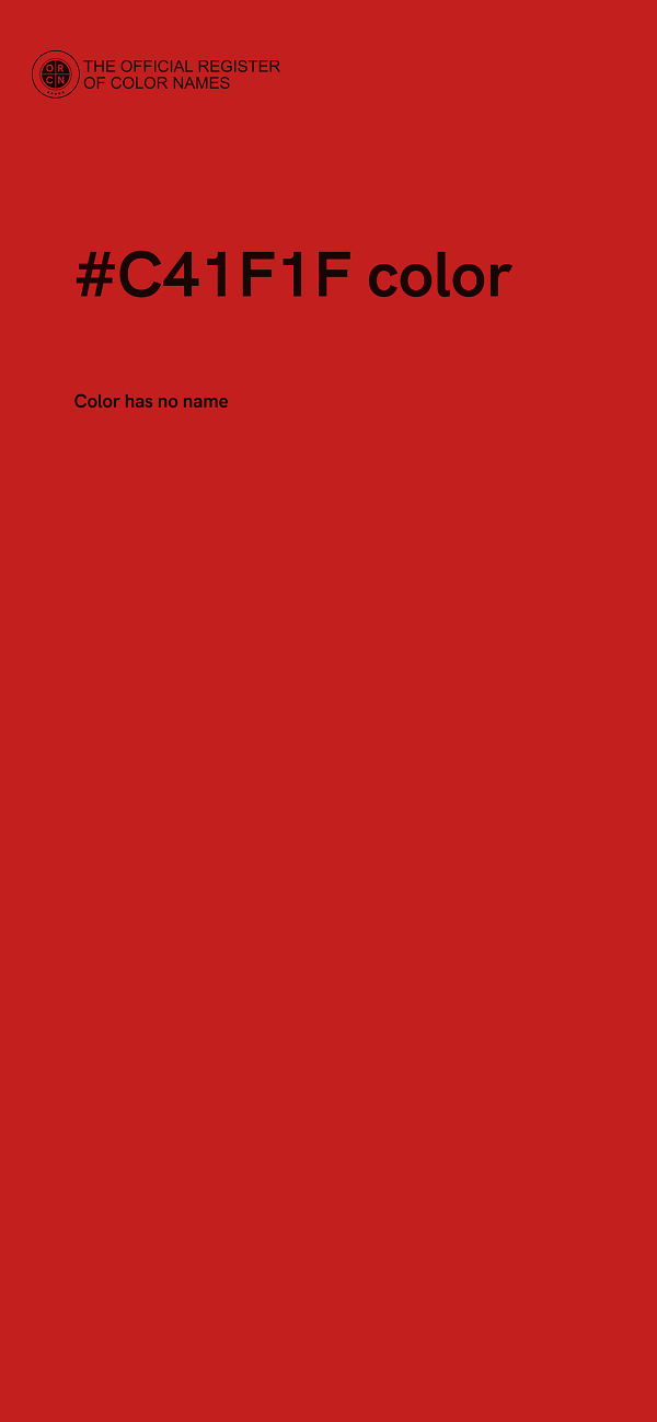 #C41F1F color image