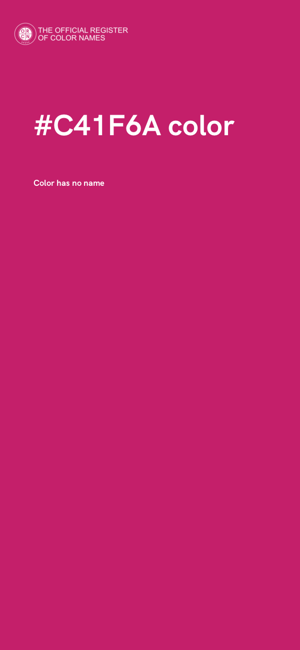 #C41F6A color image