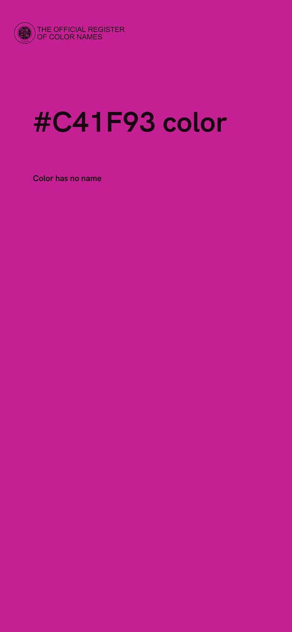 #C41F93 color image