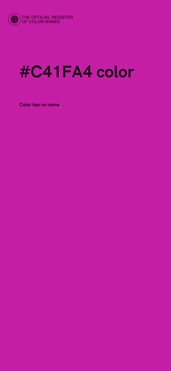 #C41FA4 color image
