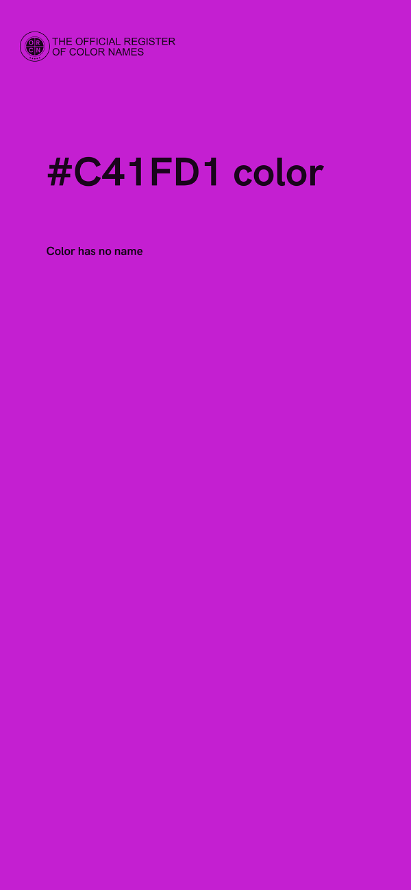 #C41FD1 color image