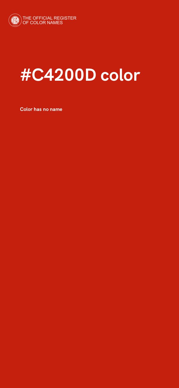 #C4200D color image